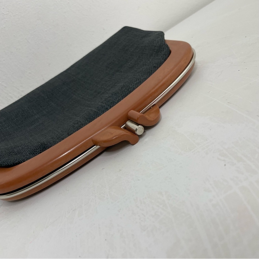 Vintage Mid-Century Modern MCM Minimalist Woven Clutch Purse Hong Kong - Picture 11 of 15